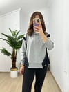 CDBR3749Showy Siyah Gri Tasarım Sweatshirt