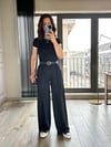 CDBR34578Siyah Lastikli Bol Pantolon
