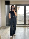 CDBR34578Siyah Lastikli Bol Pantolon