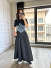 CDBR34534Siyah Maxi Boy Paraşüt Etek