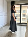 CDBR34534Siyah Maxi Boy Paraşüt Etek