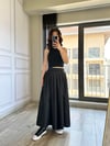 CDBR34534Siyah Maxi Boy Paraşüt Etek