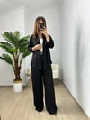 CDBR3625Siyah Orjinal MSSM Marka Tensel Kumaş Pantolon Gömlek Takım