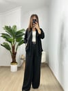 CDBR3625Siyah Orjinal MSSM Marka Tensel Kumaş Pantolon Gömlek Takım