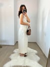 CDBR3604Taş Polo Yaka Pamuk Saten Cepli Elbise