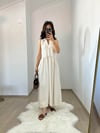 CDBR3604Taş Polo Yaka Pamuk Saten Cepli Elbise
