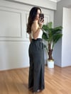 CDBR4545Tasha Füme Yıkamalı Astarlı Keten Pantolon