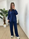 CDBR3805Tina Lacivert Modal Kumaş Eşofman Takımı