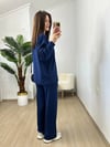 CDBR3805Tina Lacivert Modal Kumaş Eşofman Takımı