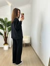 CDBR3803Tina Siyah Modal Kumaş Eşofman Takımı