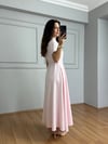 CDBR4491Valeria Pembe Premium Kalite Kemerli Elbise 