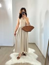 CDBR3605Vizon Polo Yaka Pamuk Saten Cepli Elbise