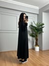 CDBR4240Yasmin Siyah Likralı Basic Elbise