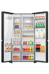 HISENSE RS818N4TFE 632 LT GARDIROP TİPİ NO FROST SU VE BUZ HAZNELİ BUZDOLABI SİYAH