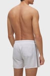 BOSS BOSS Erkek Beli Bağlamalı Cepli Astarlı Kısa Boy Beyaz Mayo 50491594-100