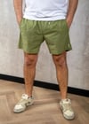BOSS BOSS Erkek Beli Bağlamalı Cepli Astarlı Kısa Boy Yeşil Mayo 50491594-311
