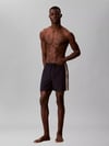 Calvin Klein Calvin Klein Erkek Normal Kesim Elastik Bel Bantlı Yanları Logo İmzalı Şerit Çizgili Mavi Bikini Altı LV00N61042-0PP