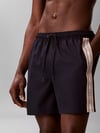 Calvin Klein Calvin Klein Erkek Normal Kesim Elastik Bel Bantlı Yanları Logo İmzalı Şerit Çizgili Mavi Bikini Altı LV00N61042-0PP