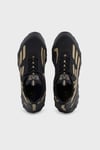 EA7 Ea7 Erkek Hafif Yüksek Taban Kartal Logolu Siyah-Altın Sneaker X8X217 XK433-R969