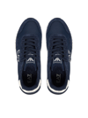 EA7 Ea7 Unısex Düşük Bilekli Rahat Tabanlı Süet Detaylı EA7 Logo Desenli Deri Lacivert Sneaker 7X000380 AF19175-MZ157