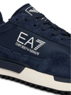 EA7 Ea7 Unısex Düşük Bilekli Rahat Tabanlı Süet Detaylı EA7 Logo Desenli Deri Lacivert Sneaker 7X000380 AF19175-MZ157