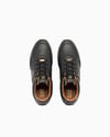 EA7 Ea7 Unısex Kartal Logo Desenli Ortopedik Tabanlı Deri Siyah - Gold Sneaker 7X000648 AF15588-MC021