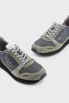 Emporio Armani Emporıo Armani Erkek Logolu Normal Kalıp Bağcıklı Günlük Gri Sneaker X4X537 XN730-T084