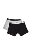 Emporio Armani Emporıo Body Erkek Marka Logolu Beli Lastikli Siyah-Gri Boxer CC717 111268-320