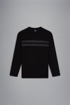 Paul Shark Paul Shark Erkek Marka Logo Detaylı Regular Fit Uzun Kollu Siyah T-Shirt 13311638-011