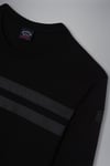 Paul Shark Paul Shark Erkek Marka Logo Detaylı Regular Fit Uzun Kollu Siyah T-Shirt 13311638-011