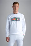 Paul Shark Paul Shark Erkek Marka Logolu Pamuklu Normal Kalıp Günlük Beyaz Sweatshirt 13311965-010