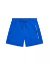Tommy Hilfiger Tommy Hilfiger Erkek Beli Lastikli Bağlamalı Kısa Boy Mavi Deniz Şortu UM0UM03748-C7F