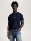 Tommy Hilfiger Tommy Hilfiger Erkek Dokuma Kumaş Kısa Kol Düz Model Lacivert T-Shirt MW0MW32584-DW5