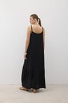 E28-7314*-LACİVERT-LLEVUREÜst GiyimAskı Ayarlı Oversize Müslin Elbise LACİVERT