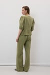 P28-3482*-HAKİ-LLEVUREAlt GiyimBeli Lastikli Müslin Pantolon HAKİ