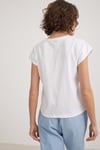 V Yaka Kadın Basic Tshirt BEYAZ