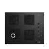 Arçelik OCD K 651 DWYS Gazlı Cam Tablalı Ocak Siyah