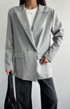  Oversize Daddy Premium Astarlı Blazer Ceket