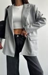  Oversize Daddy Premium Astarlı Blazer Ceket