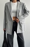  Oversize Daddy Premium Astarlı Blazer Ceket