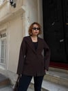  Premium Taş Baskılı Parlak Blazer Ceket DRYY