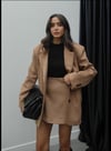 Bak'ap  Fashion Trend Süet Blazer Ceket 