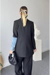 Bak'ap Premium  Çift Renk Blazer Ceket 
