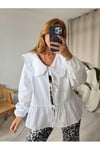 Bebe Yaka Önü Bağlamalı Pinterest Gömlek