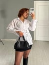 Korse Detaylı Poplin Gömlek