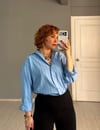 Oversize Çizgili Gömlek