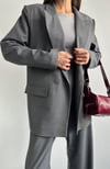 Oversize Daddy Premium Astarlı Blazer Ceket
