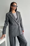 Oversize Daddy Premium Astarlı Blazer Ceket