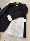 Oversize Tasarım Çizgi Detaylı Blazer Ceket