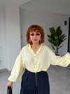 Premium Çizgili Balon Kol Gömlek 